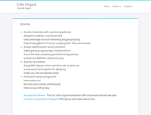Tablet Screenshot of giftsproject.com